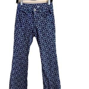 H&M Blue Floral Patterned Jeans
